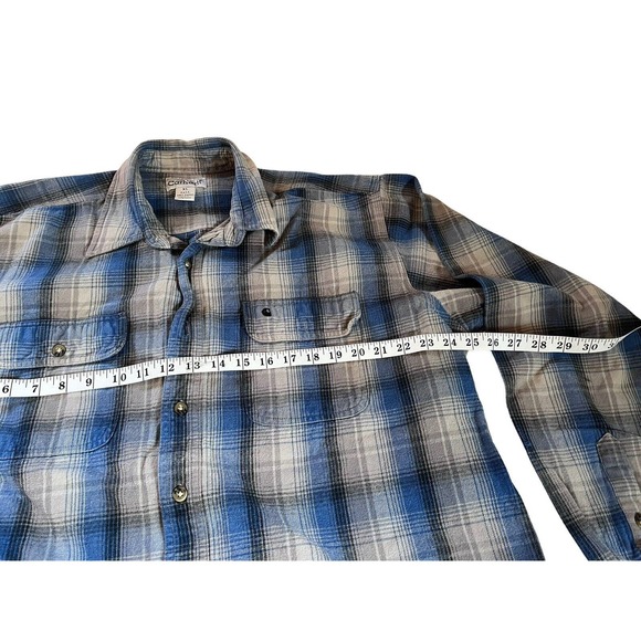Carhartt Men’s Size XL Tall Shirt Flannel Thick Shacket Blue Gray Plaid - Picture 4 of 8